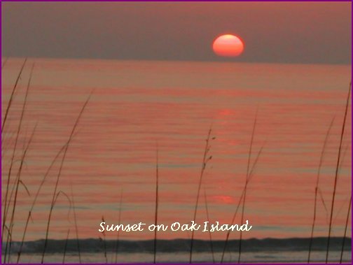 Oak Island-Beach Sunset